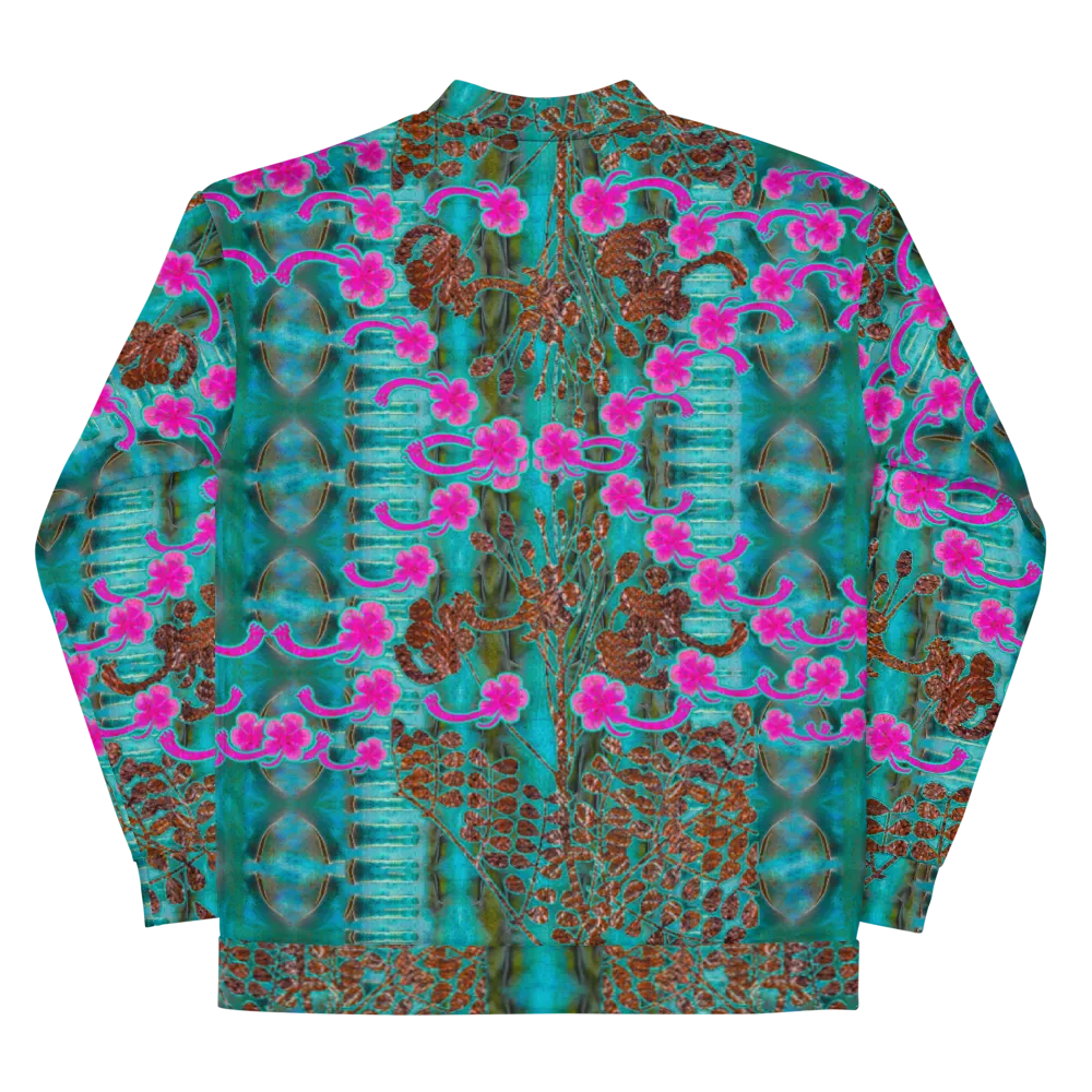 Bomber Jacket (Unisex)(WindSong Flower) RJSTH@Fabric#8 RJSTHW2022 RJS