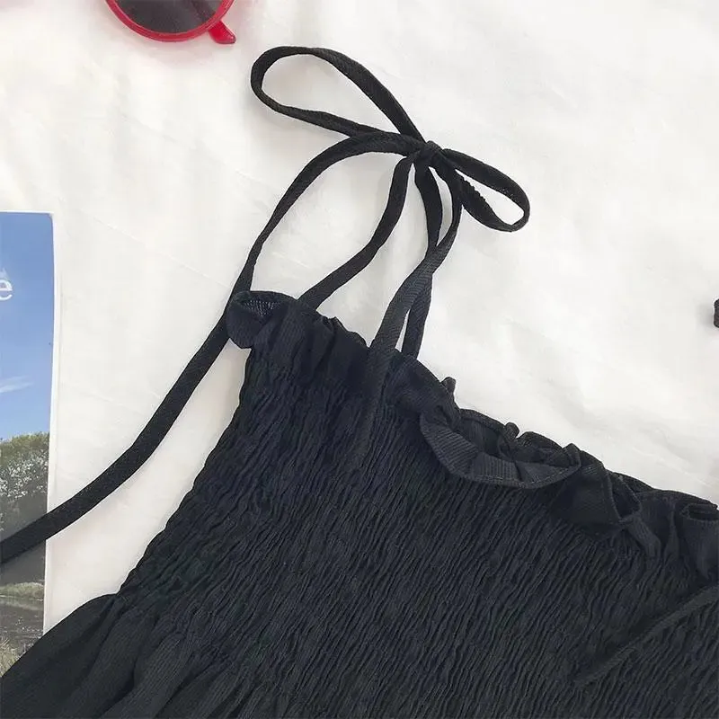 Bow Halter Backless Crop Top for Women | Summer Casual Bandage Camisole Sleeveless Vest