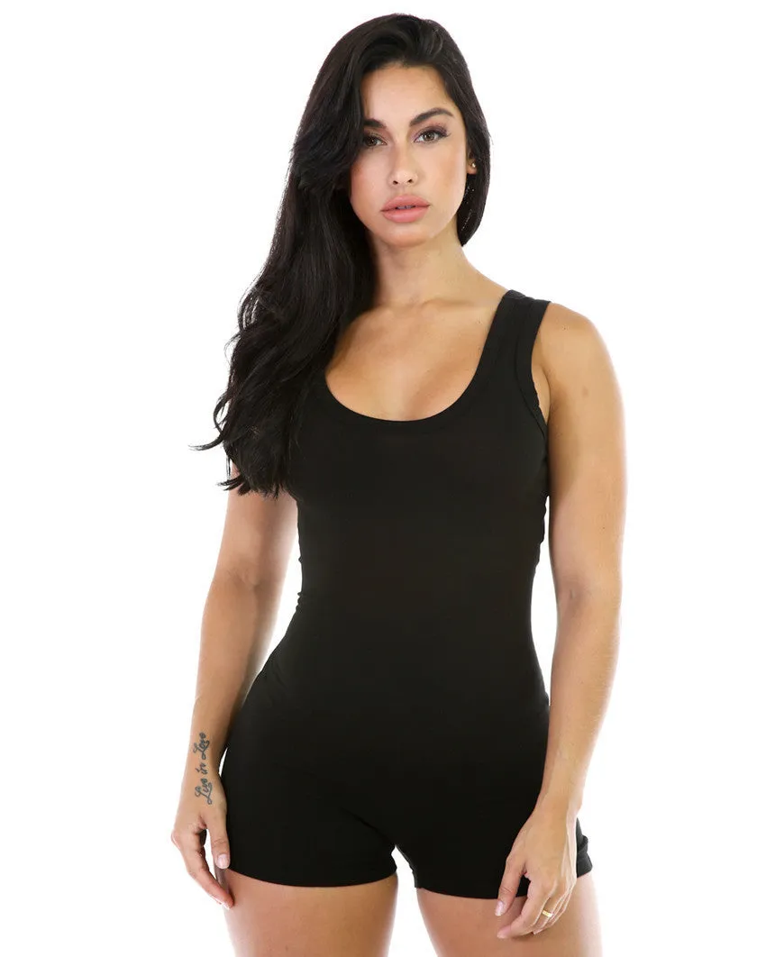 Bright Jumpsuit Sexy Backless Shorts