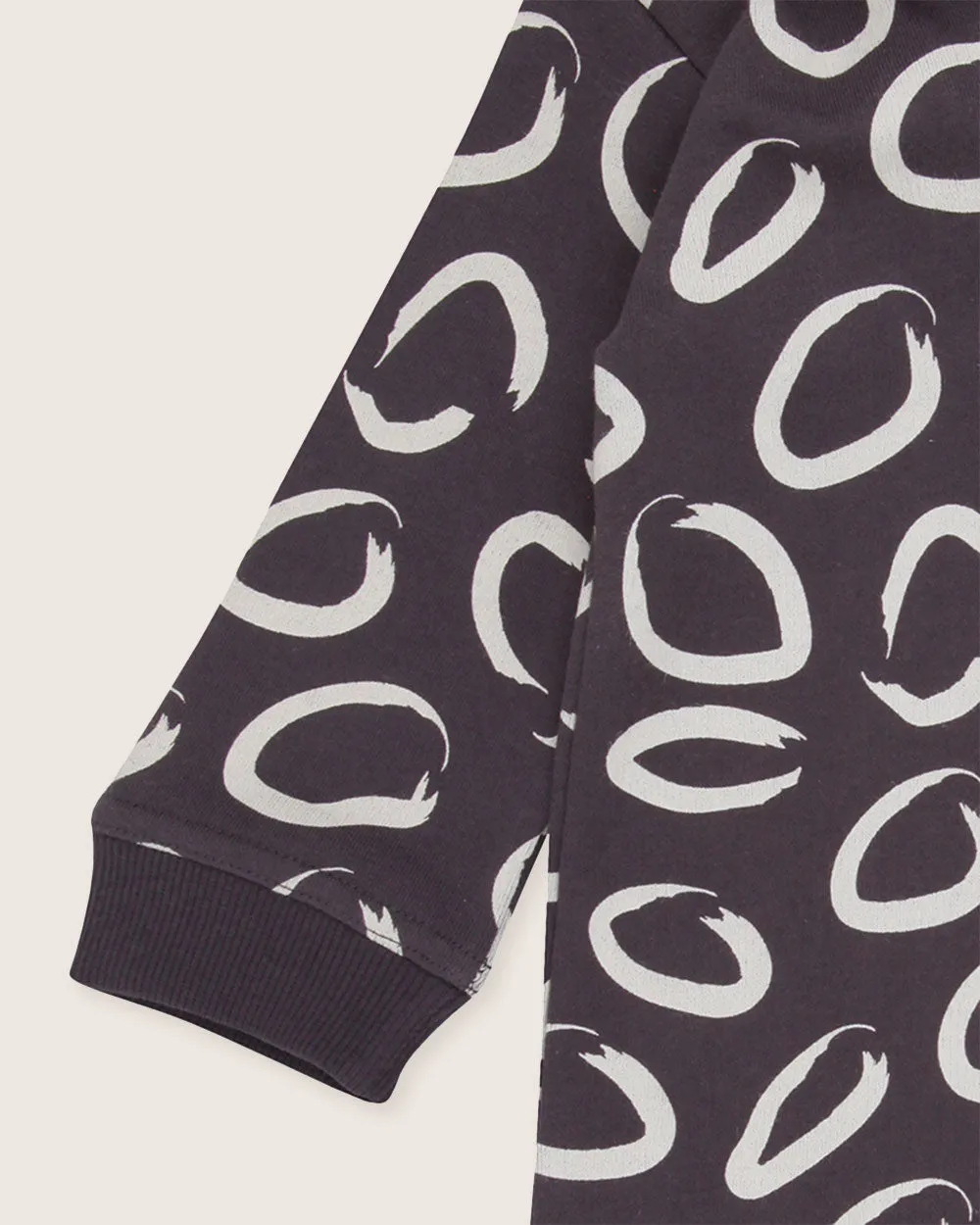 Brown Eyespot Print Romper