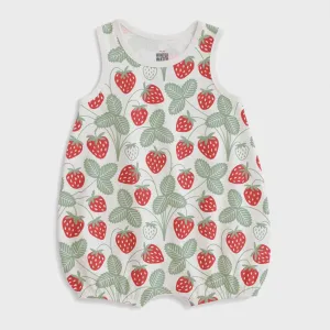 Bubble Romper - Strawberries