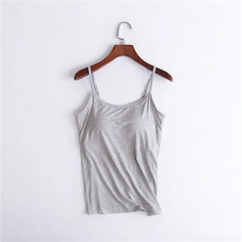 Camisole Shapewear Tank Top With Built-In-Bra