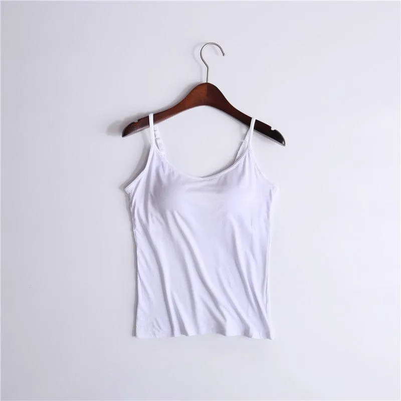 Camisole Shapewear Tank Top With Built-In-Bra