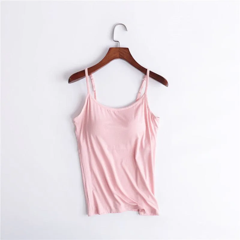 Camisole Shapewear Tank Top With Built-In-Bra