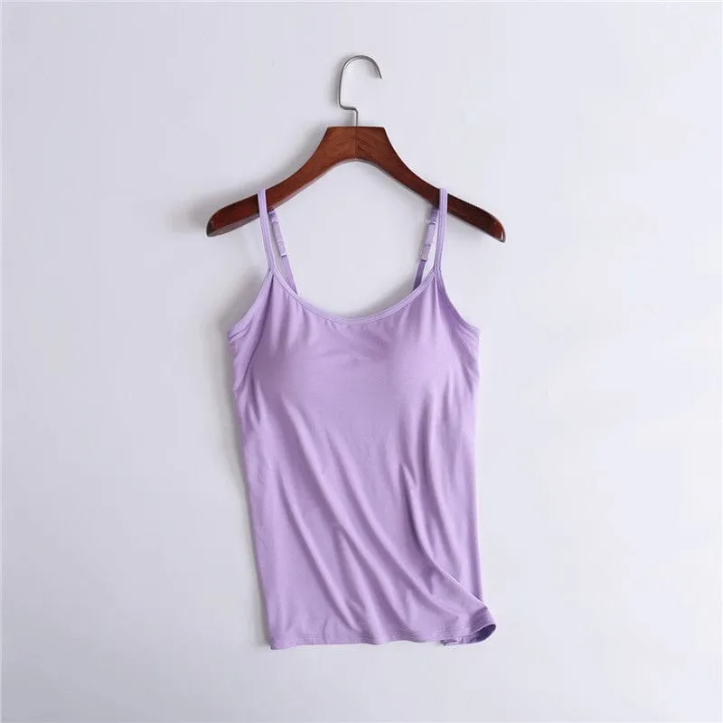 Camisole Shapewear Tank Top With Built-In-Bra