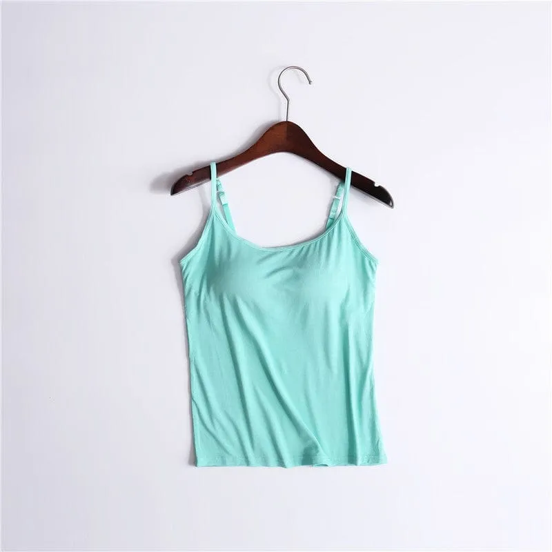 Camisole Shapewear Tank Top With Built-In-Bra