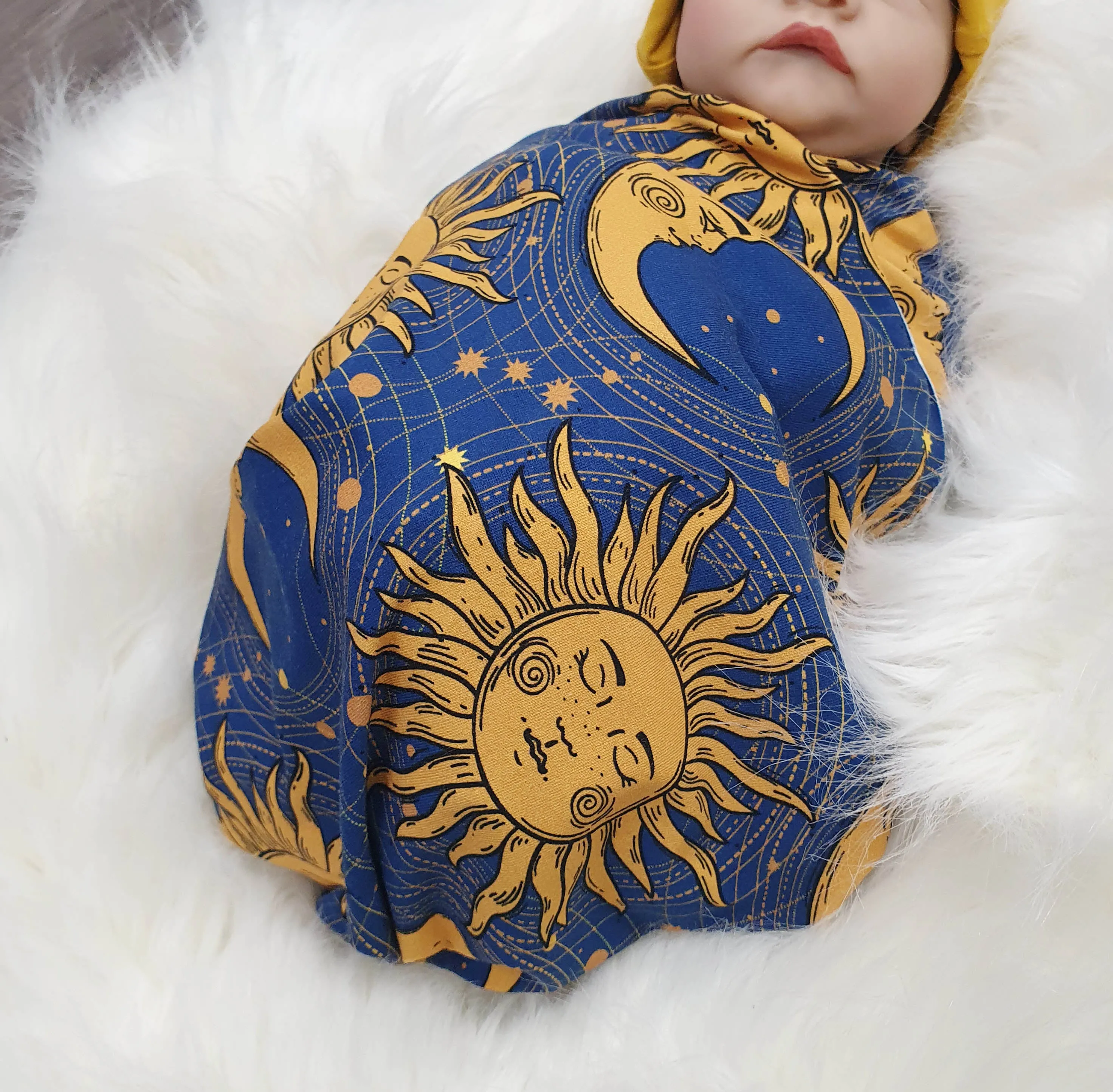 Celestial Baby Swaddle Blanket set