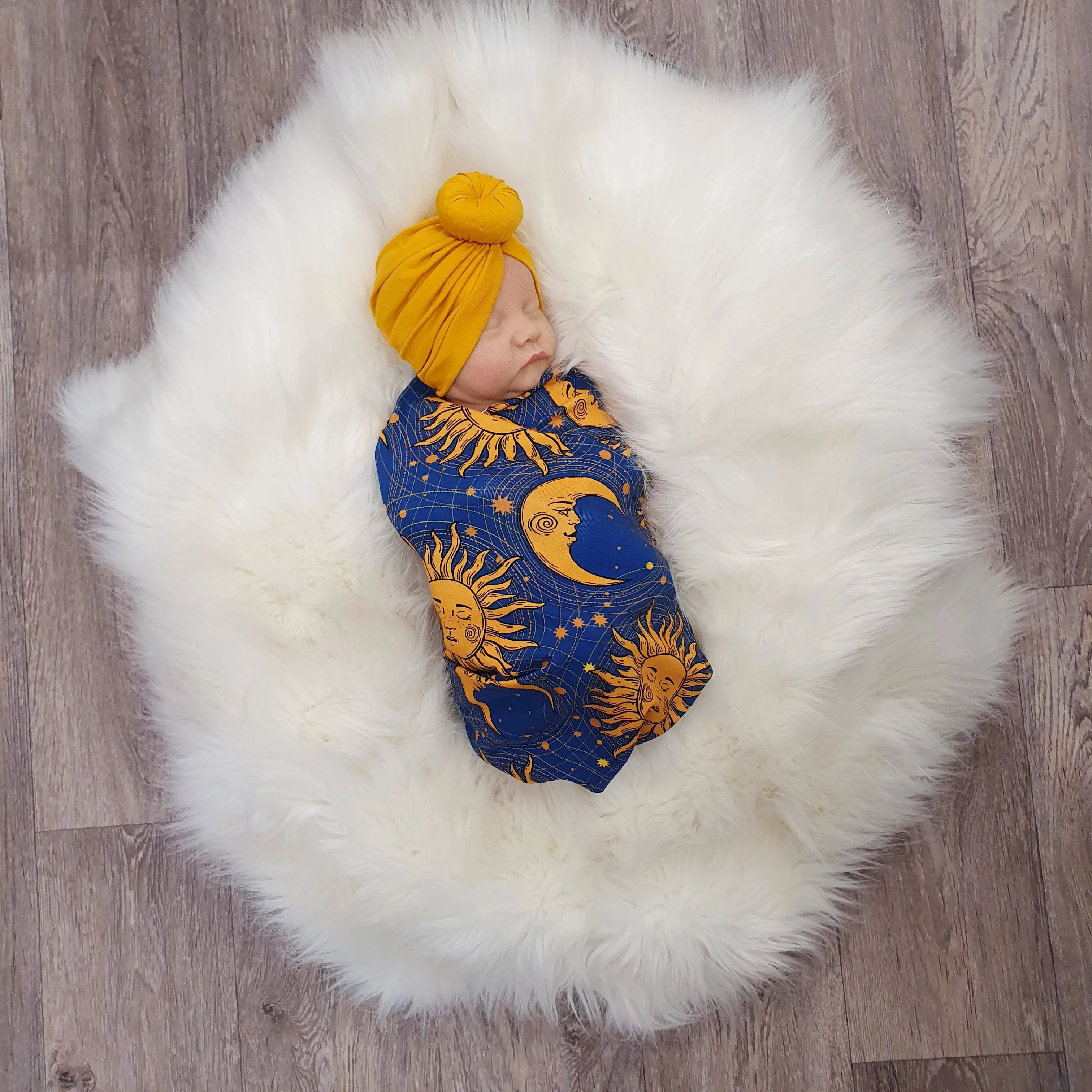 Celestial Baby Swaddle Blanket set