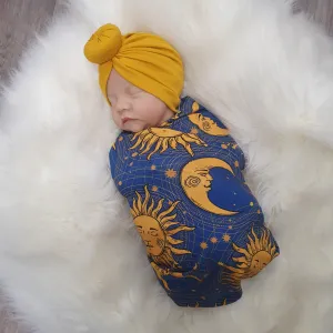 Celestial Baby Swaddle Blanket set