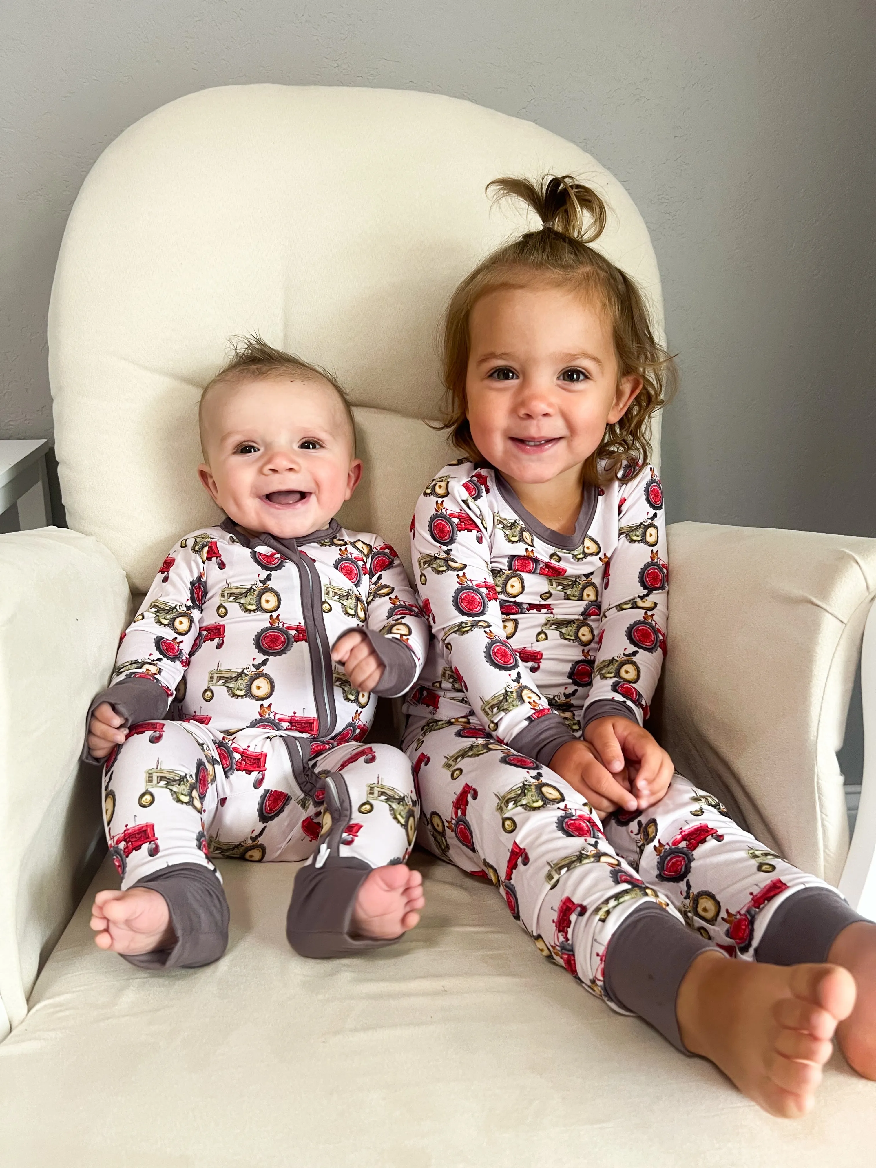 Clucking Around The Farm Two Piece Bamboo Pajamas