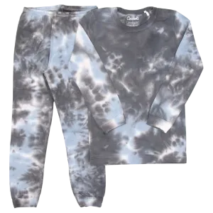 Coccoli Modal PJs Tie Dye Grey Mix