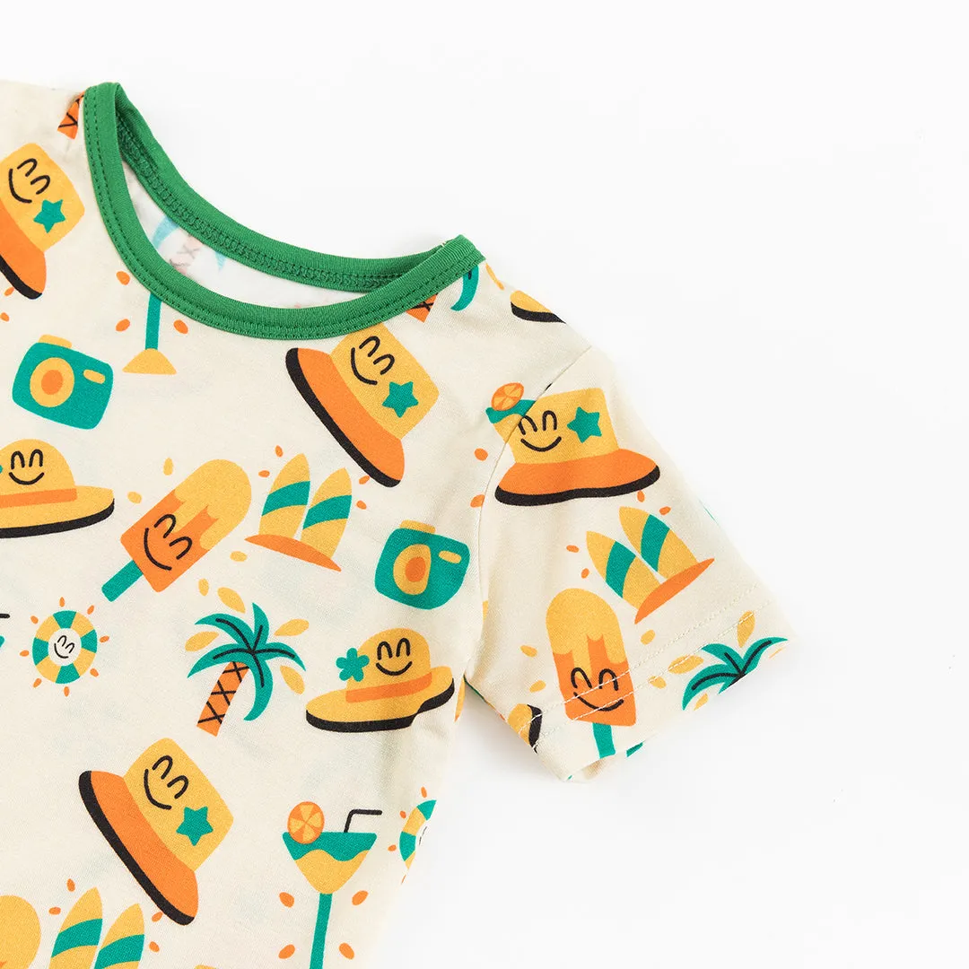 Cool Summer Bamboo Kids Short Set Pajamas
