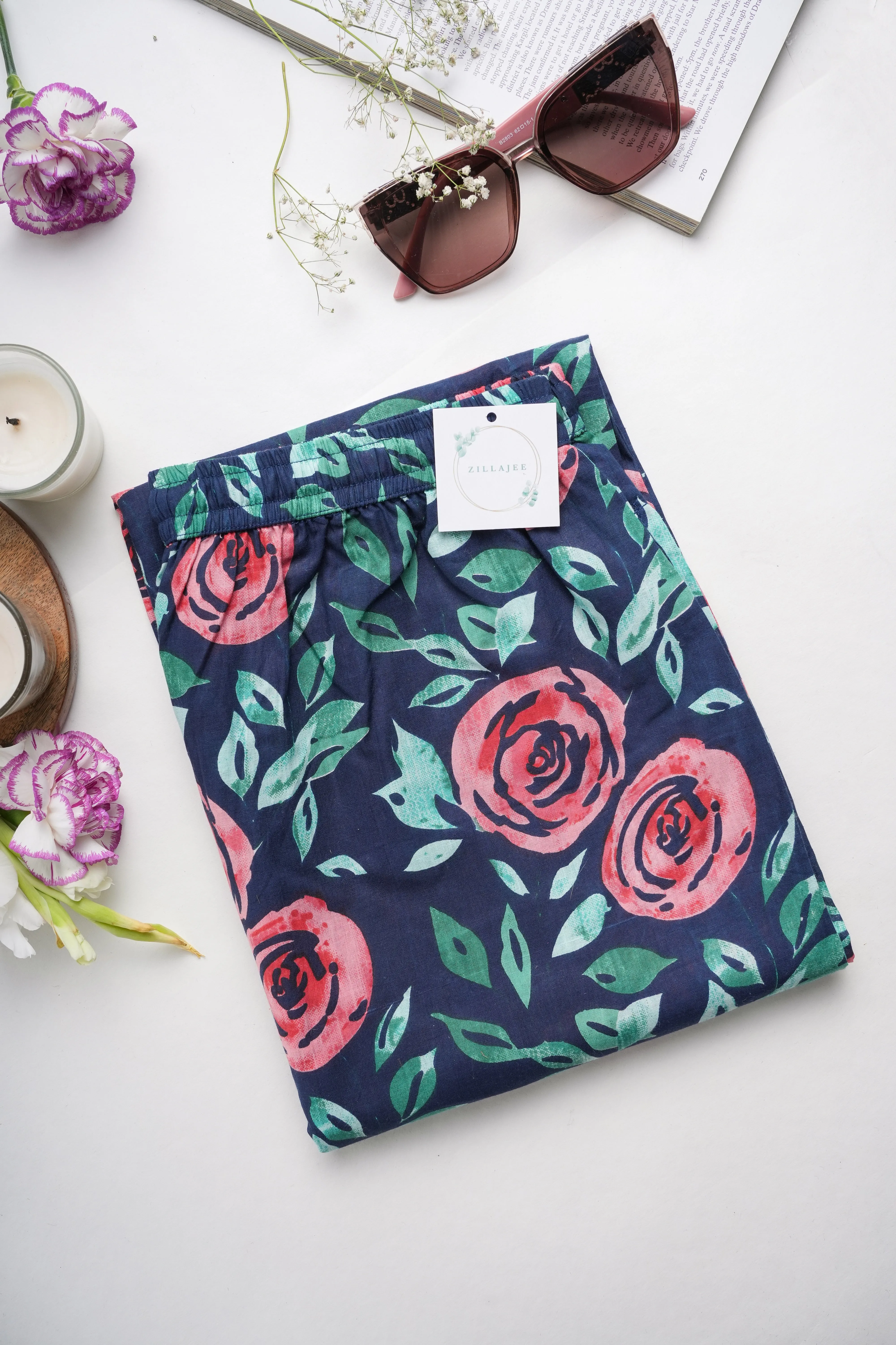 Cotton Pajama Pants Women - Royal Rose