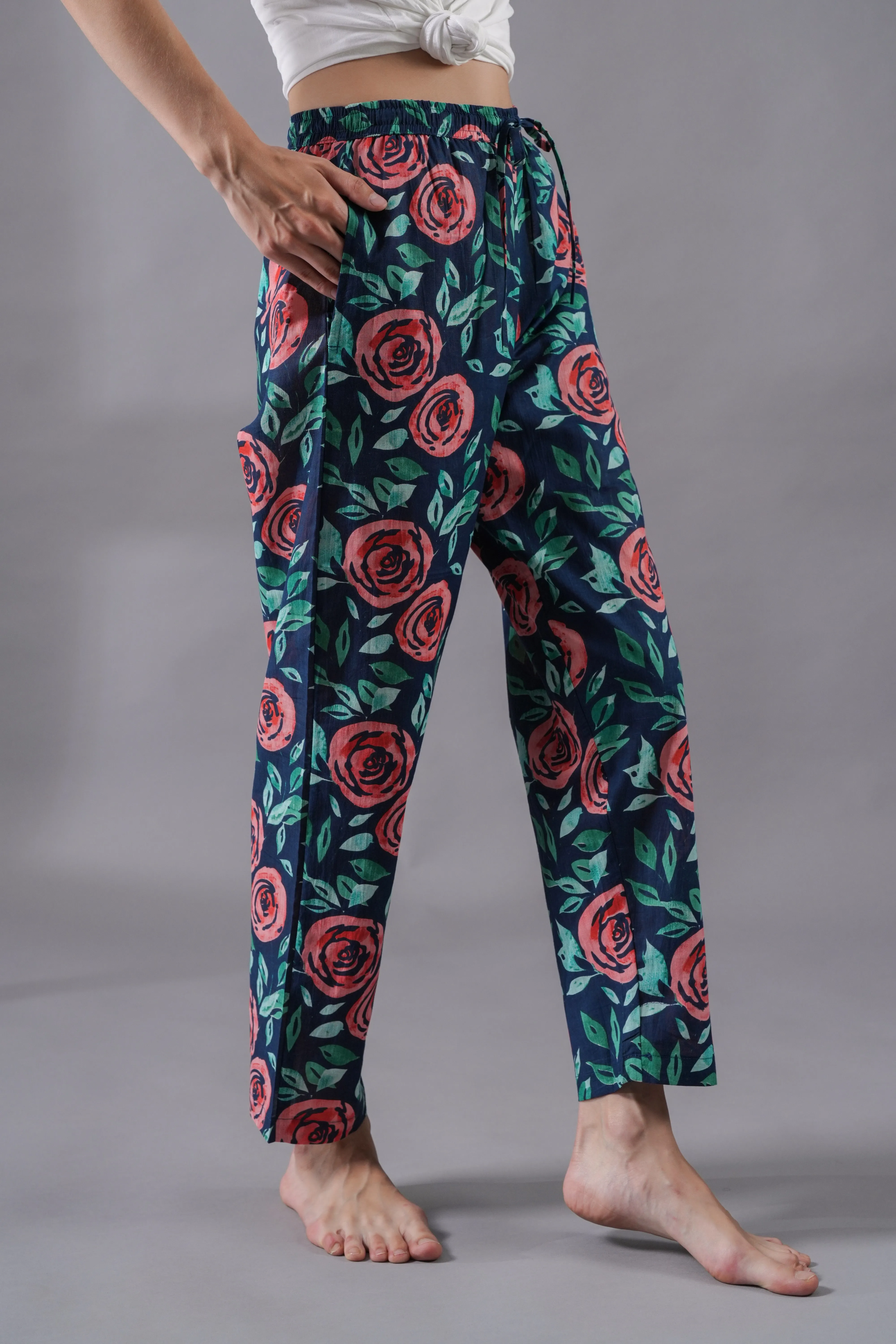 Cotton Pajama Pants Women - Royal Rose