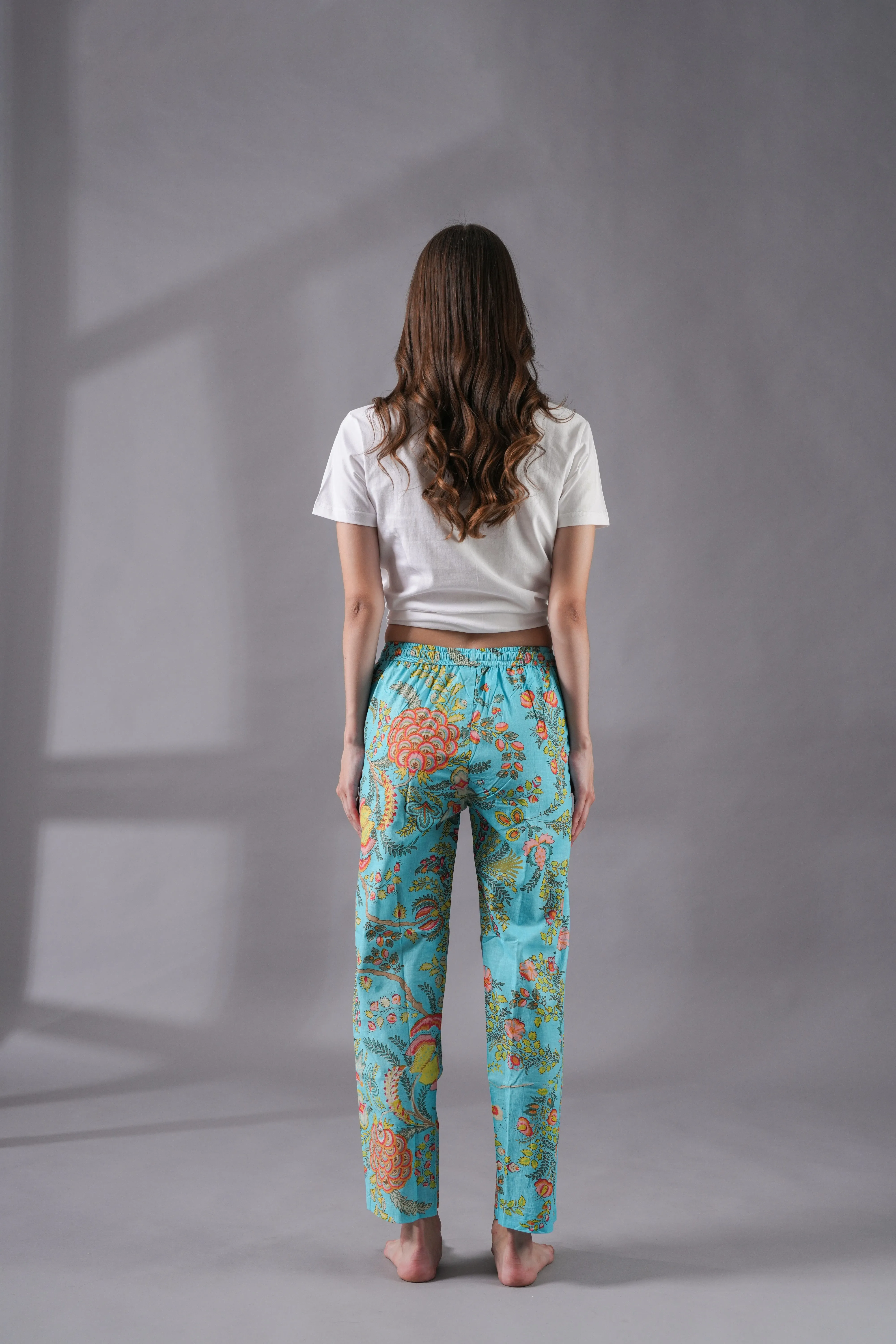 Cotton Pajama Pants Women - Tropical Dream