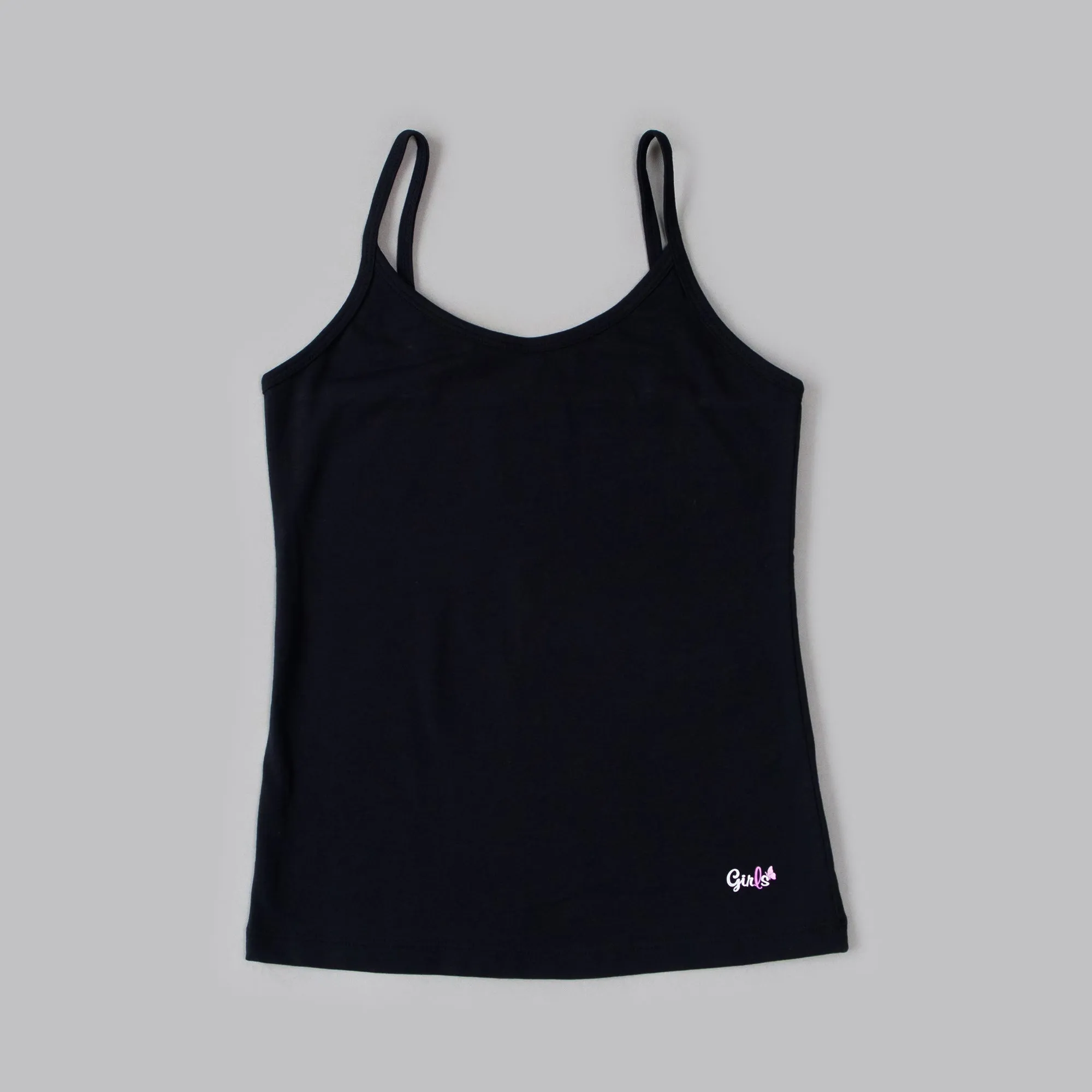 Cotton Spandex Super Soft Camisole for Girls (Pack of 3)