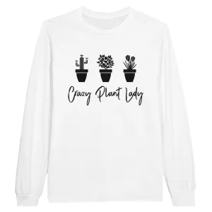 Crazy Plant Lady - Long Sleeve Unisex Tee