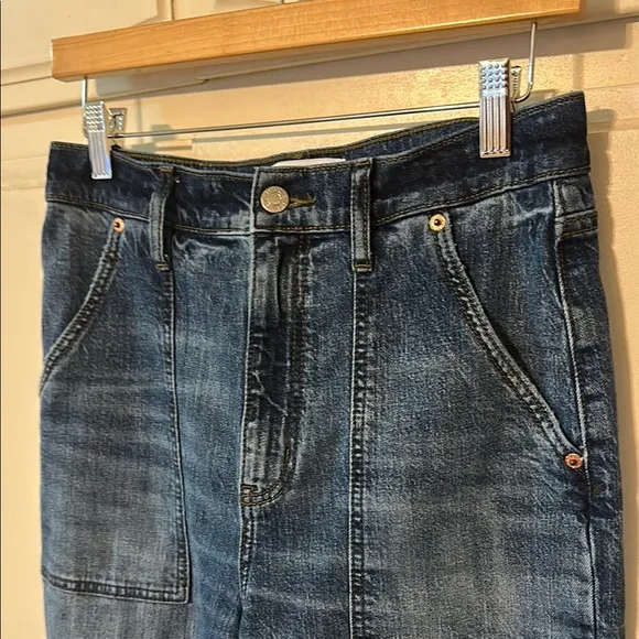 DAZE Far Out Patch Pocket Wide Leg Jeans