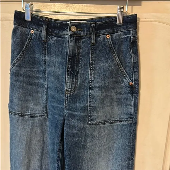 DAZE Far Out Patch Pocket Wide Leg Jeans