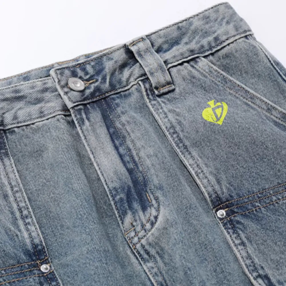 DF|Large Pockets Cargo Jeans