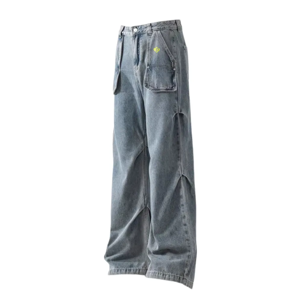 DF|Large Pockets Cargo Jeans