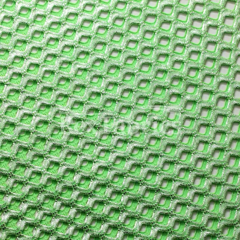 Diamond Mesh With Foil - 4-Way Stretch Poly Spandex Mesh in 12 Colorways