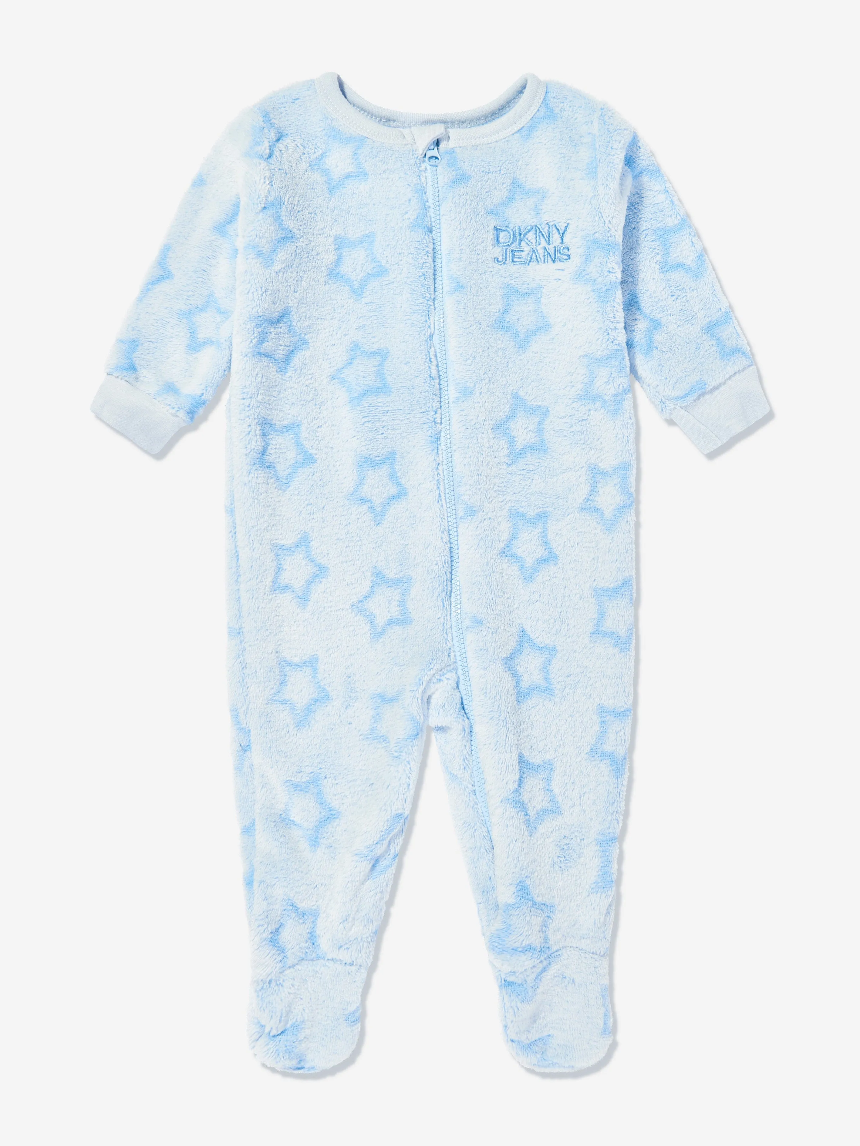 DKNY Baby Boys Fleece Babygrow in Blue