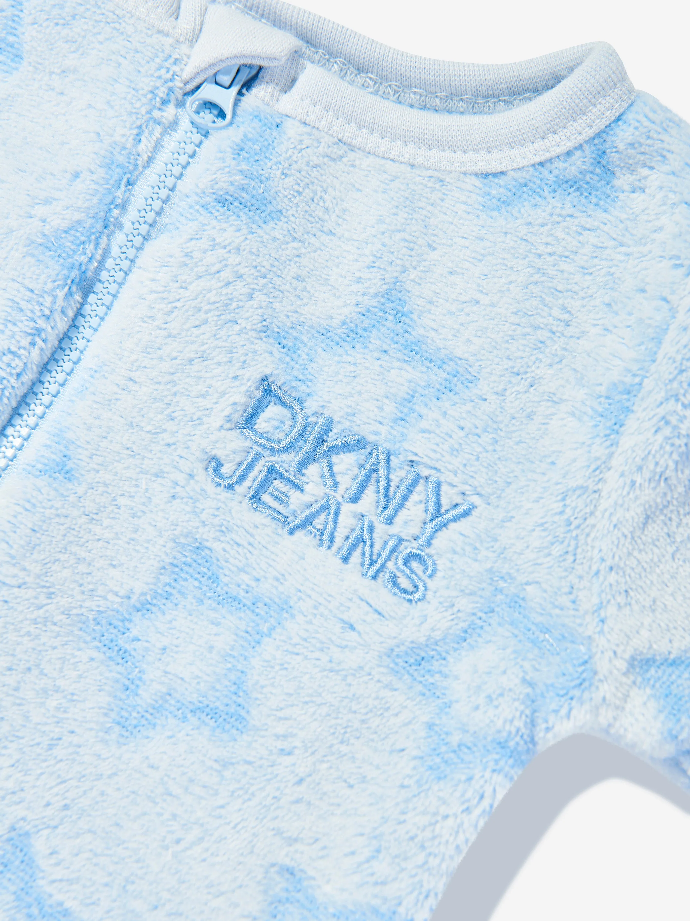 DKNY Baby Boys Fleece Babygrow in Blue