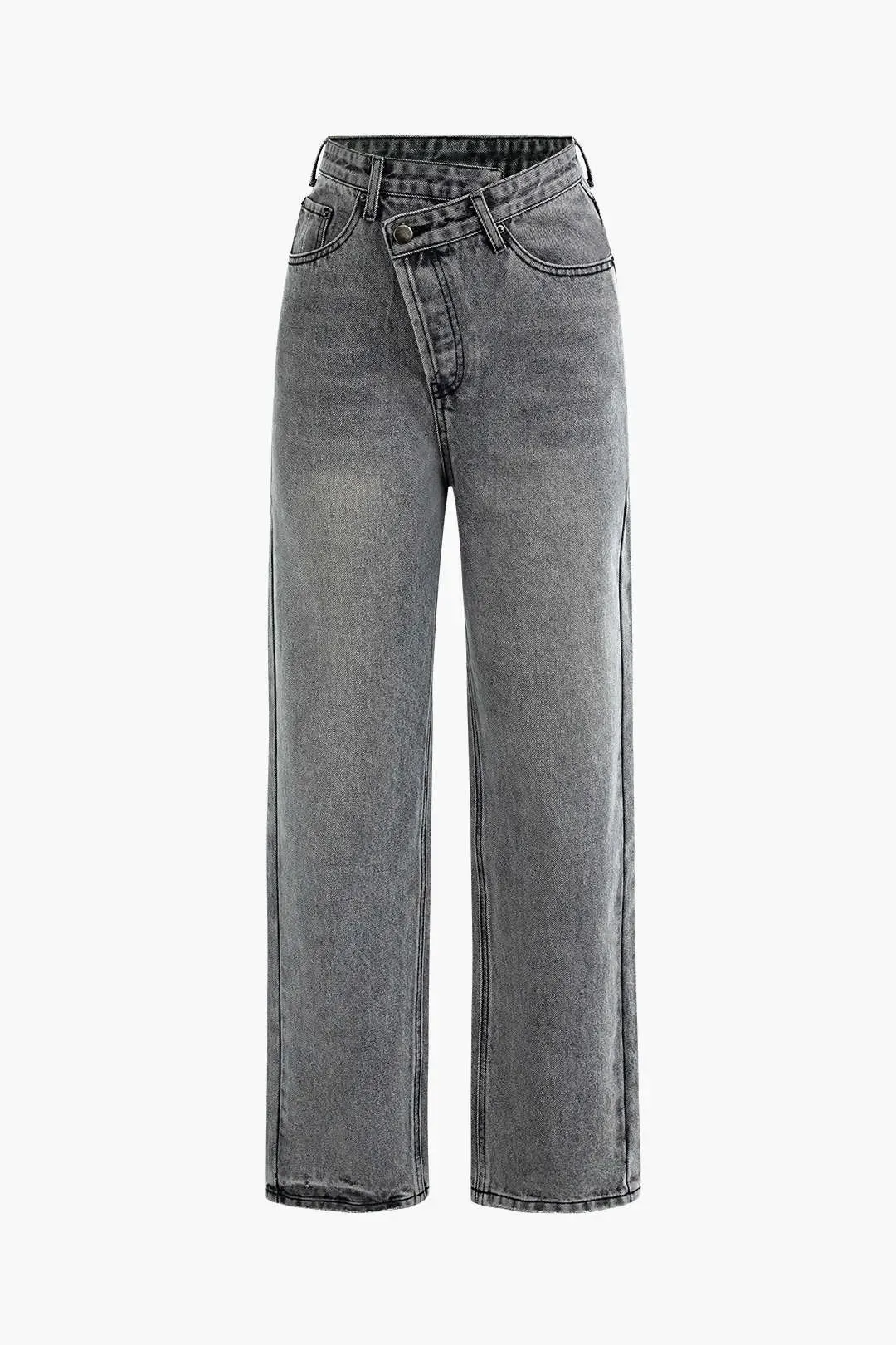 Dolores - Modern Asymmetric Fit Woman's Casual Jeans