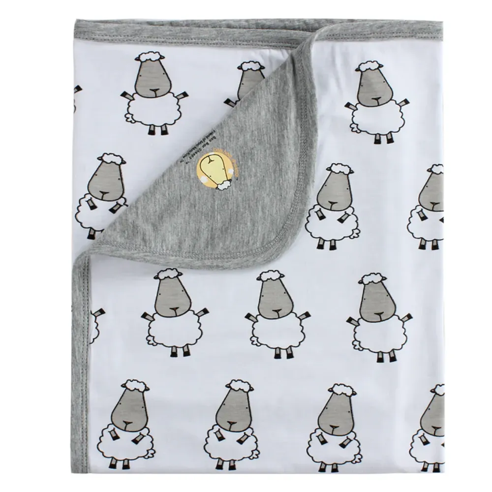 Double Layer Blanket Big Sheepz White - 36M