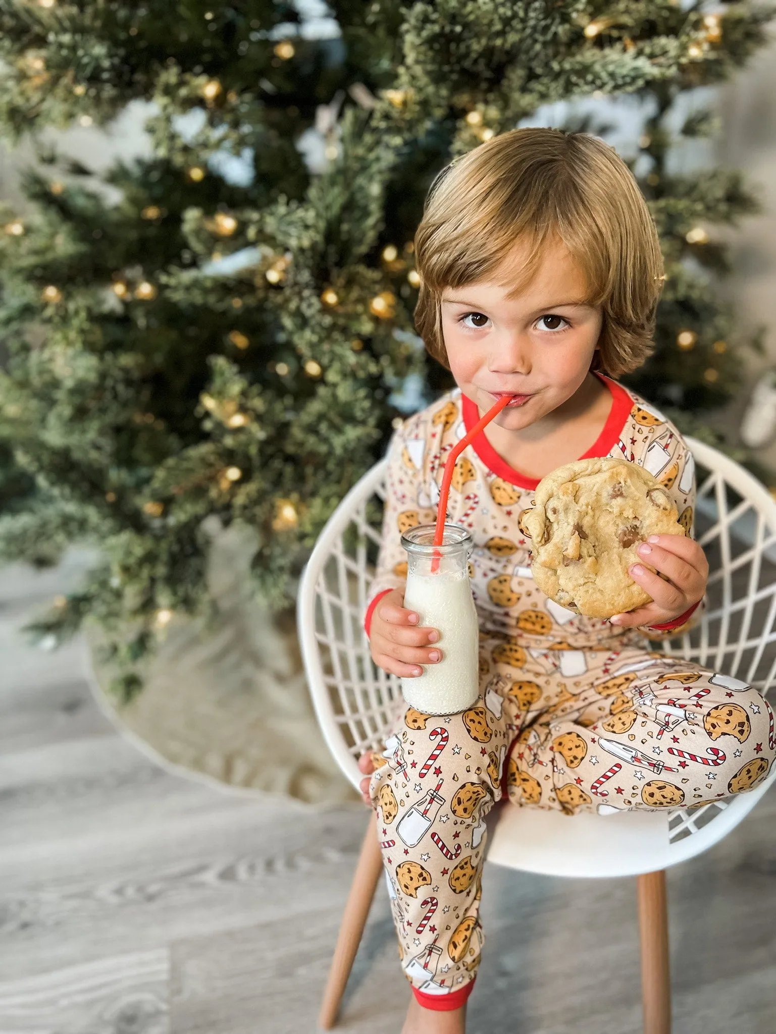 Dream Big Little Co Christmas Milk & Cookies L/S Dream Set