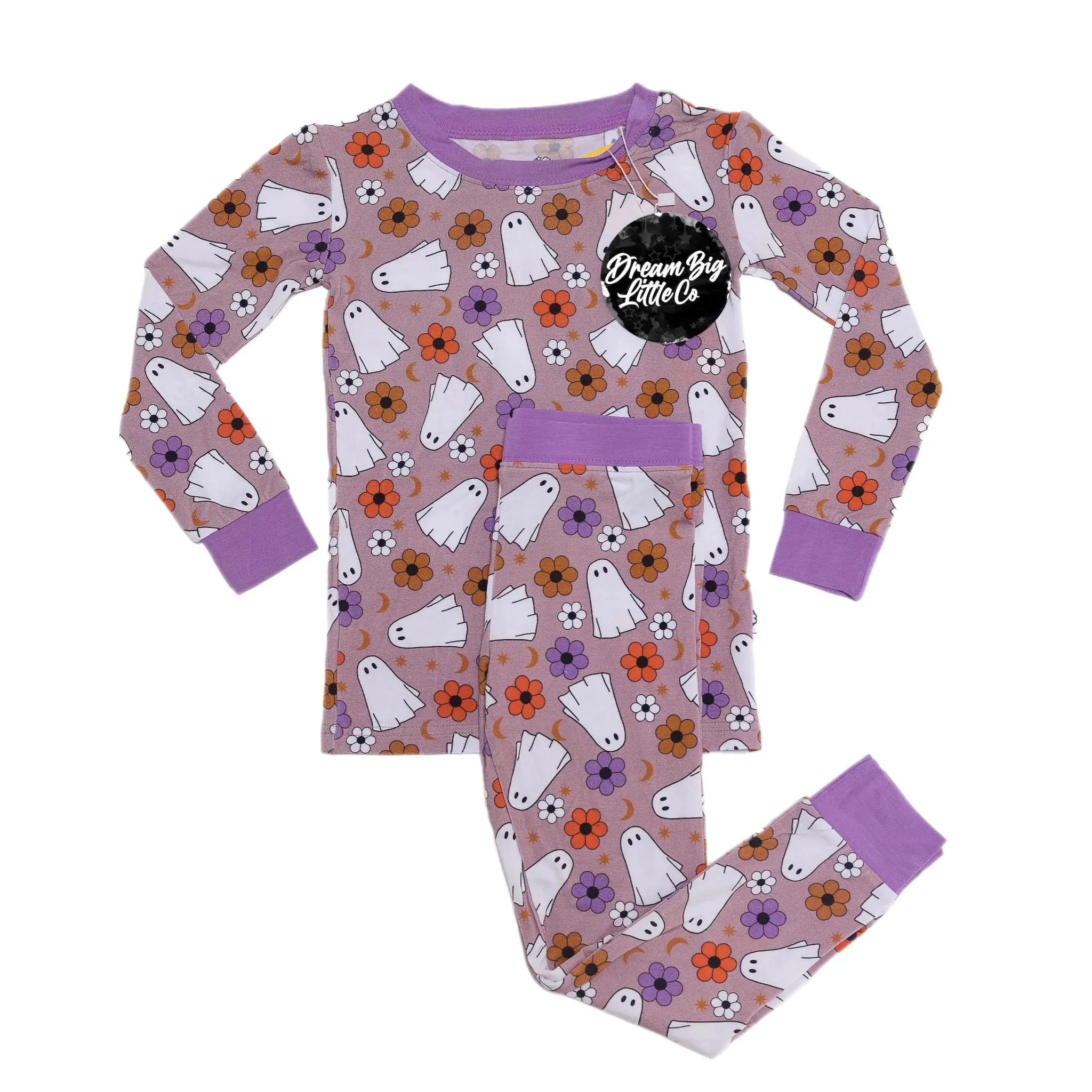 Dream Big Little Co Groovy Ghost L/S Dream Set