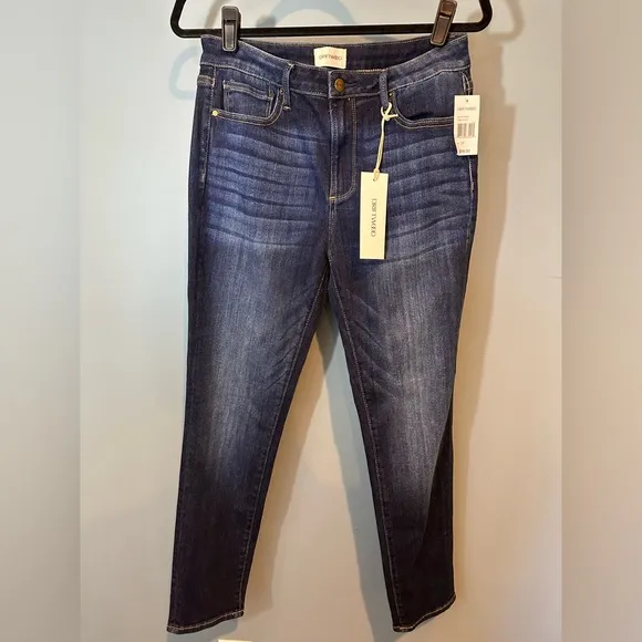Driftwood Jackie High Rise Skinny Jeans in Dark Wash