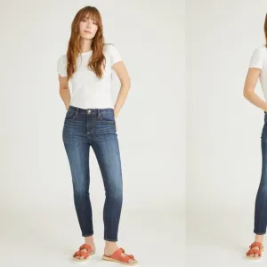 Driftwood Jackie High Rise Skinny Jeans in Dark Wash