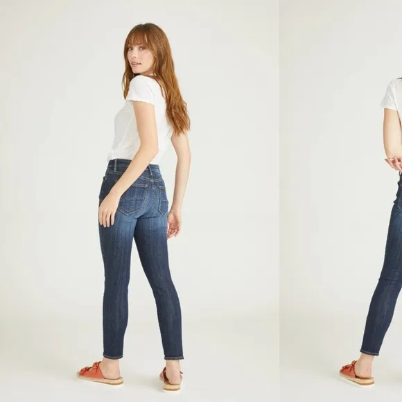 Driftwood Jackie High Rise Skinny Jeans in Dark Wash