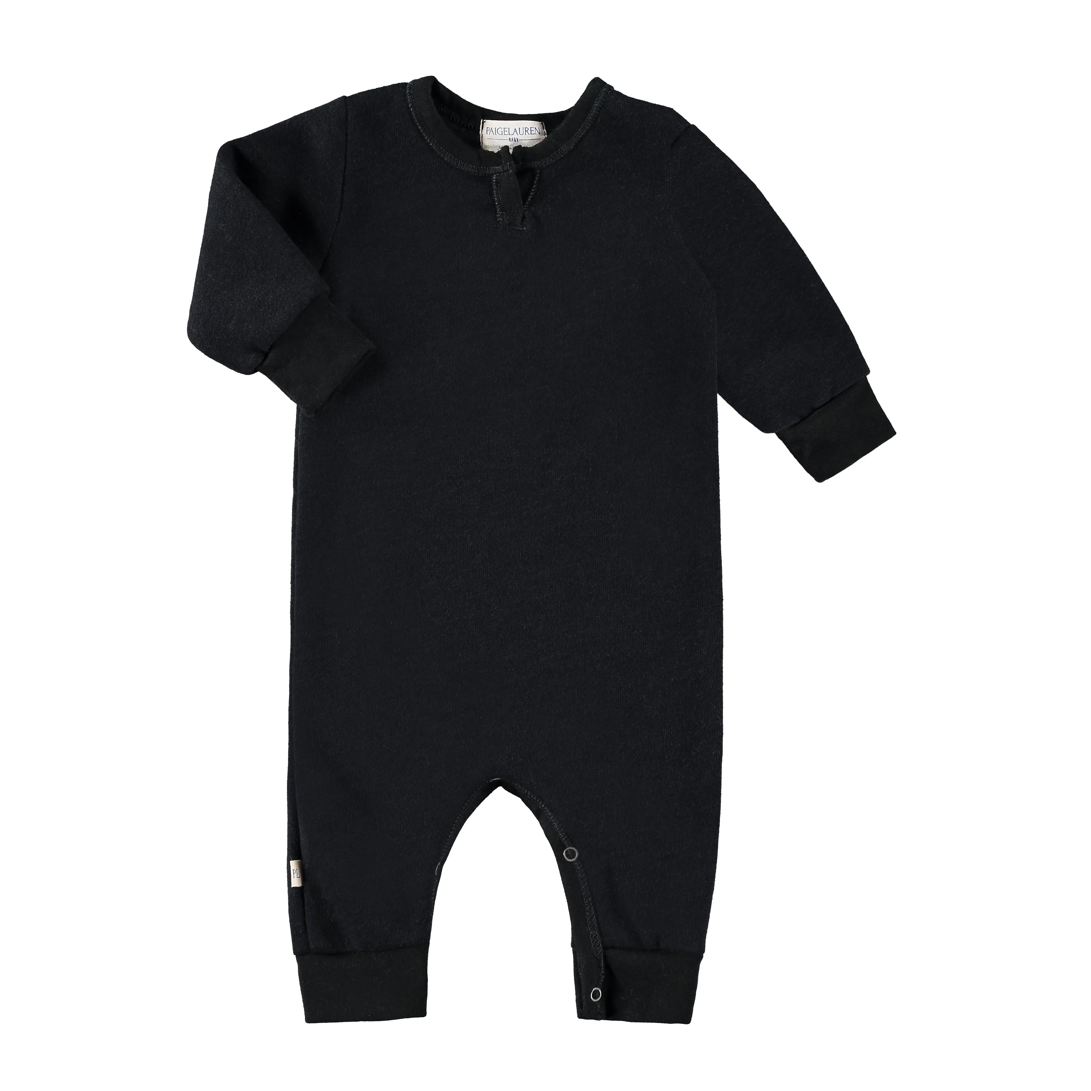 Eco-Fleece Sweatshirt Henley Romper
