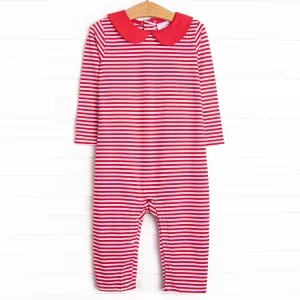 Elliot Romper, Red Stripe