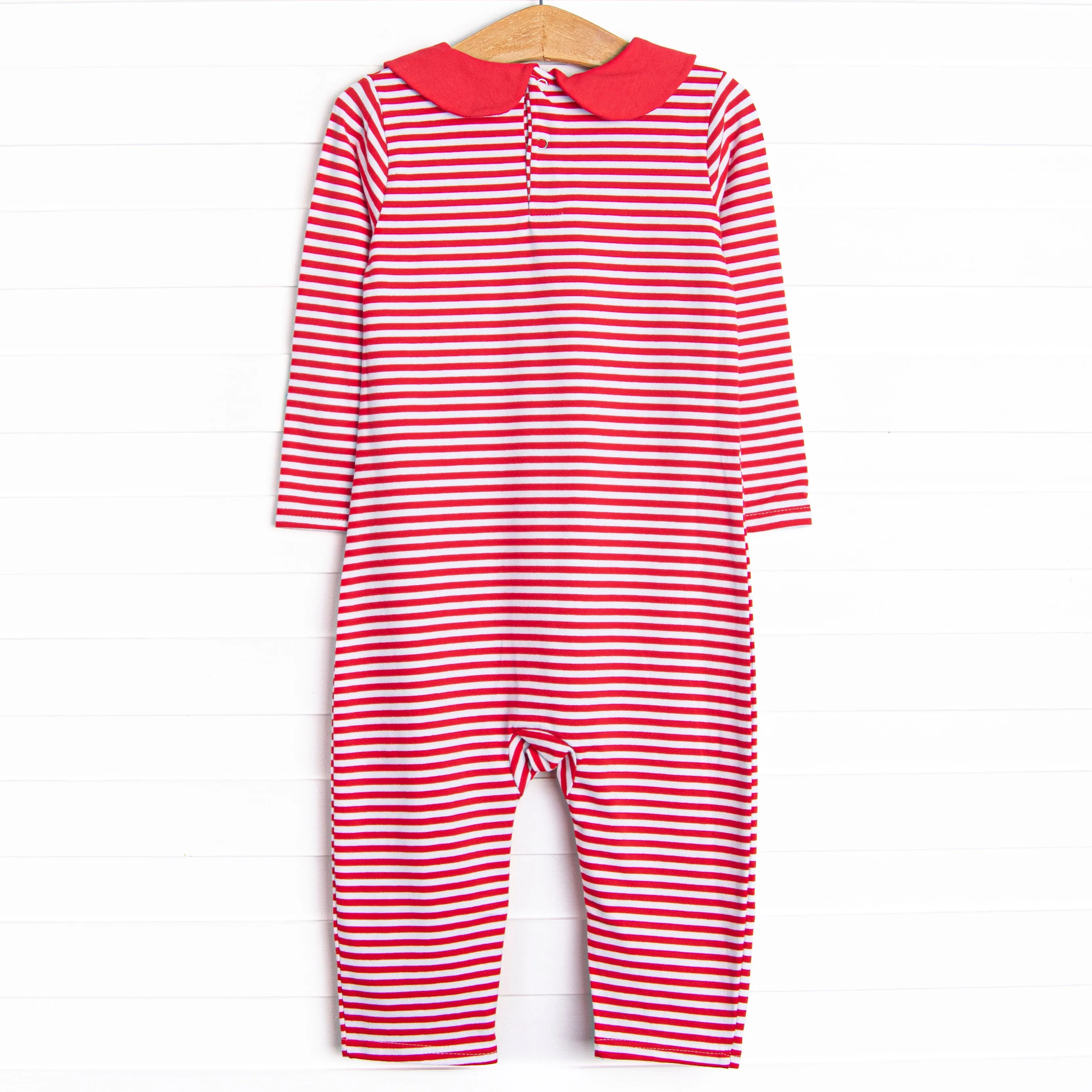 Elliot Romper, Red Stripe