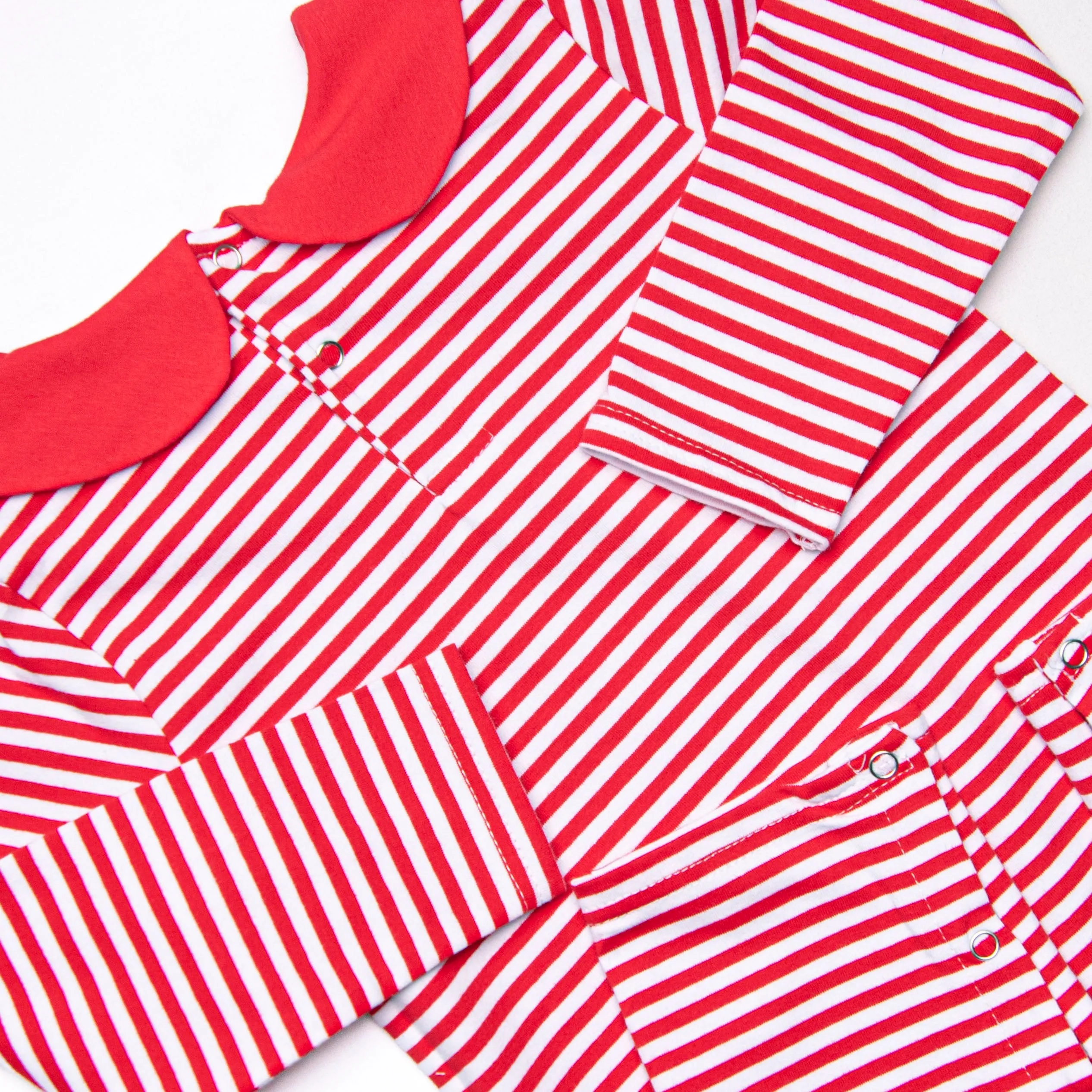 Elliot Romper, Red Stripe