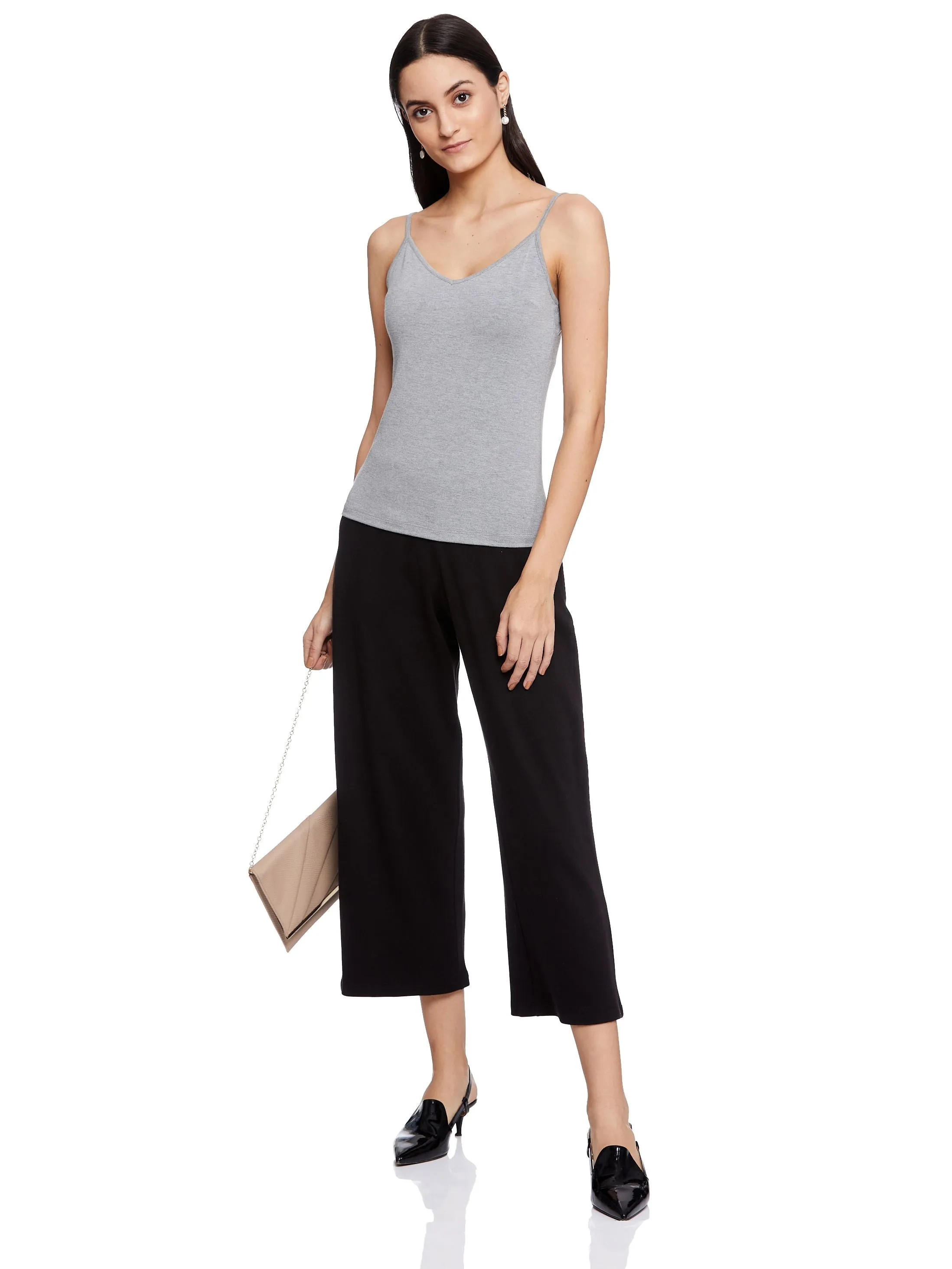 EMILY SPAGHETTI STRAP INNER (HEATHER GREY)