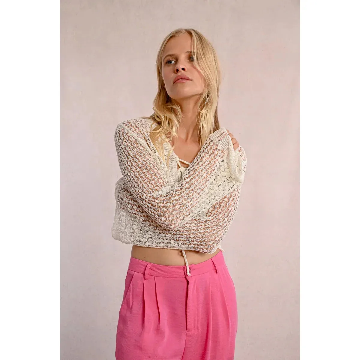 Fine Knit Tieable Vest