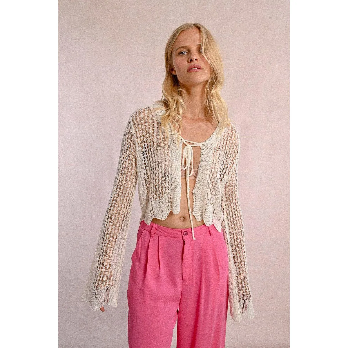 Fine Knit Tieable Vest