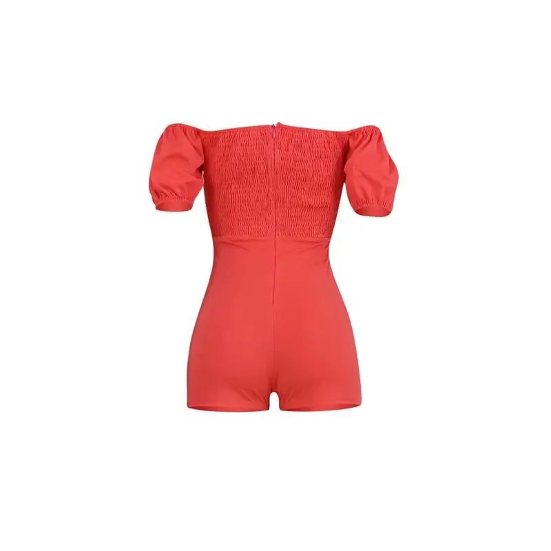 Flirty Fling Off-Shoulder Tie-Waist Romper