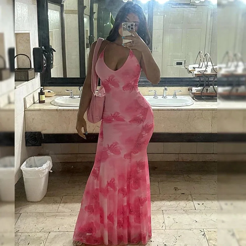 Floral Beach Bodycon Dress