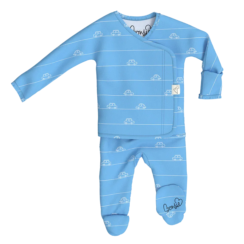 Footed Romper - Beep Beep