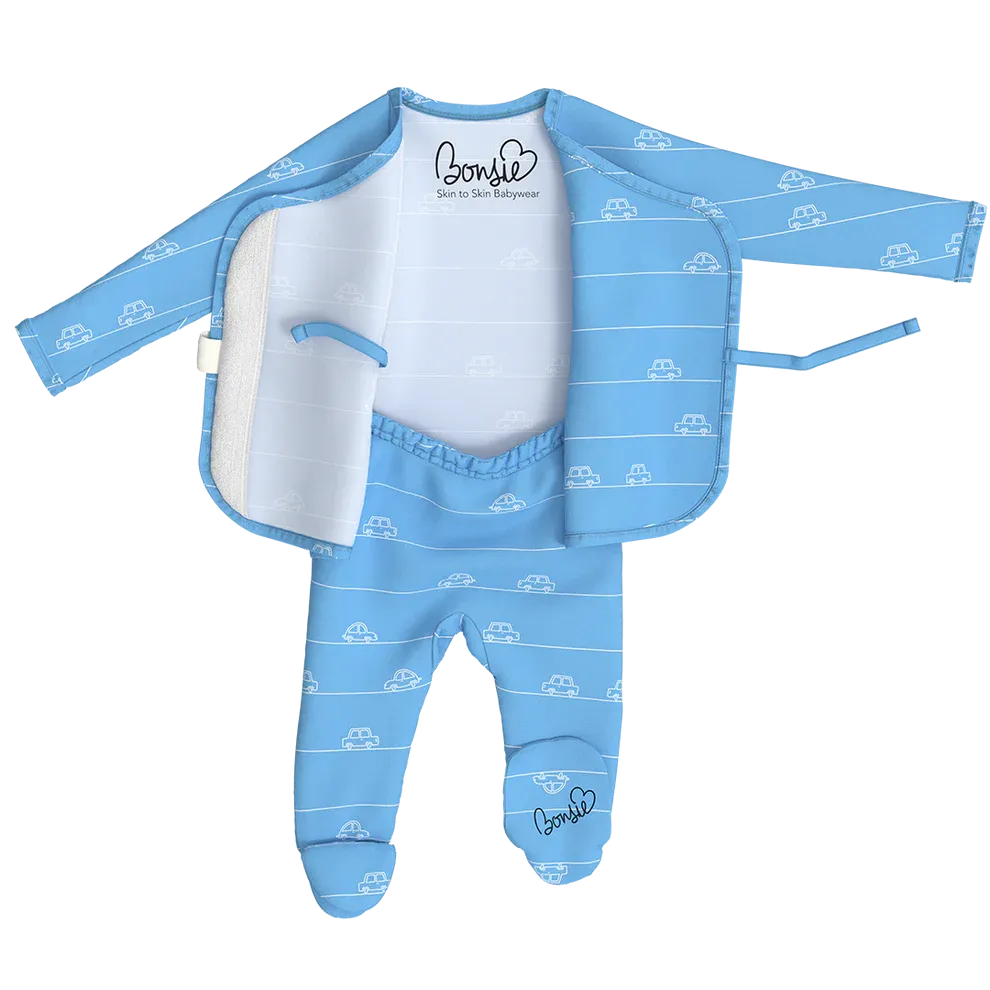 Footed Romper - Beep Beep
