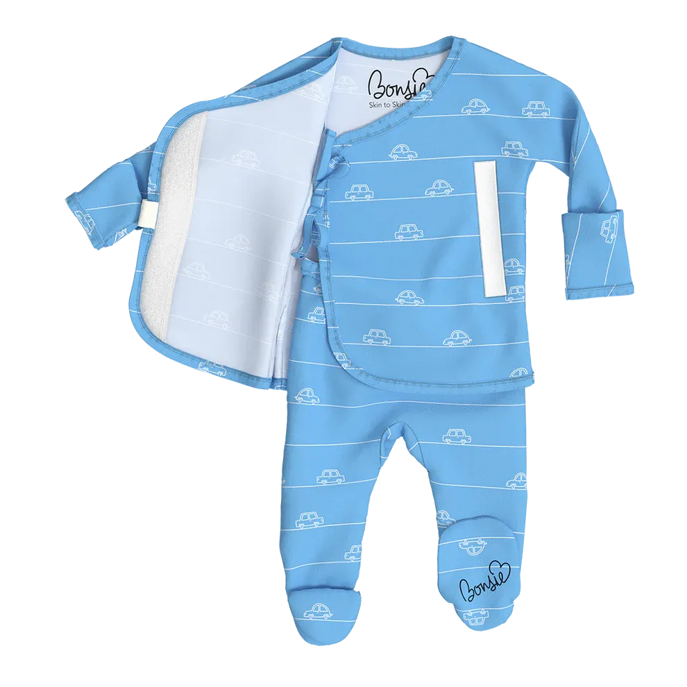 Footed Romper - Beep Beep