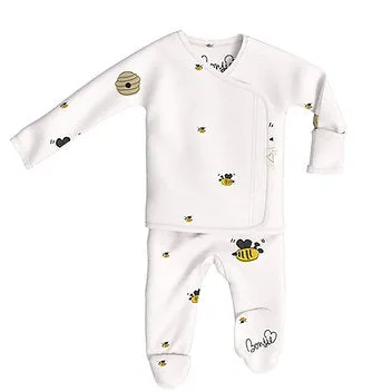 Footed Romper - Bees & Honey