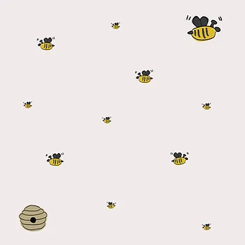 Footed Romper - Bees & Honey