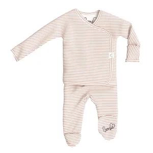 Footed Romper - Berry Twist